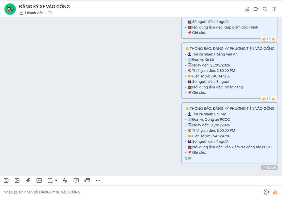 Zalo Group Integration